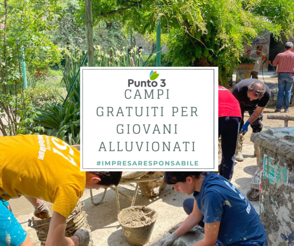 campi di volontariato gratuiti per giovani alluvionati