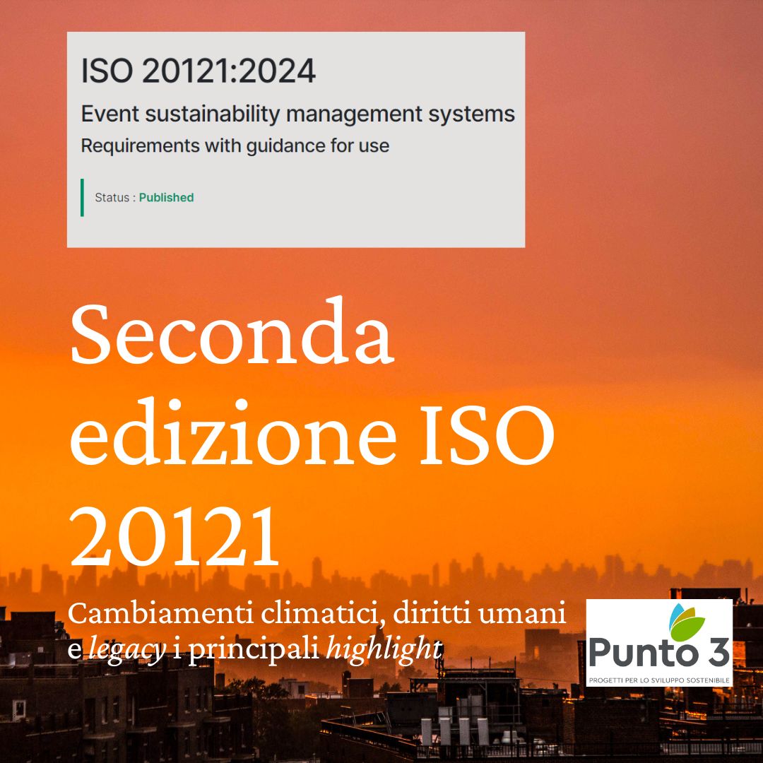 Seconda edizione ISO 20121 - eventi sostenibili