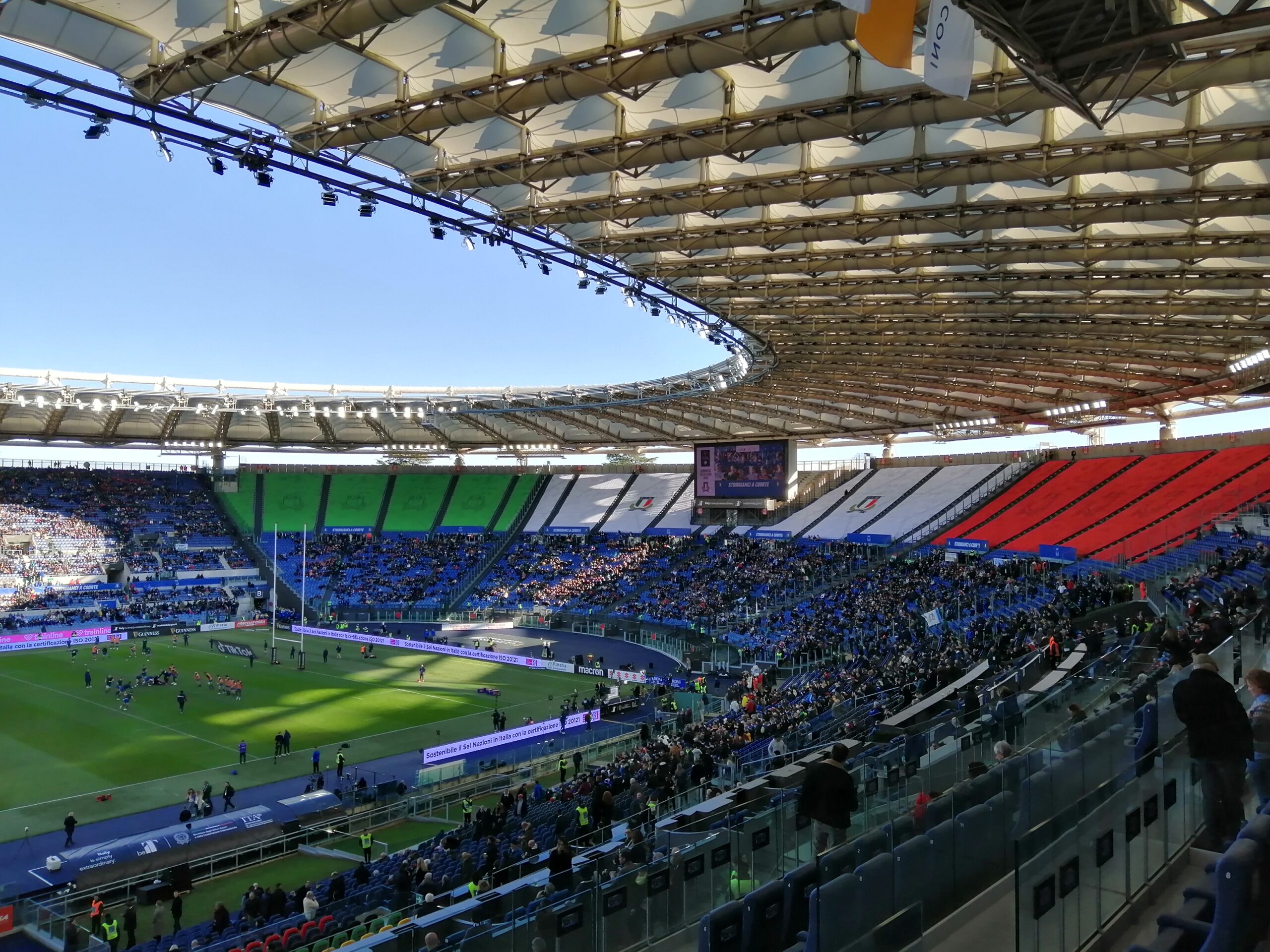 Partita del Sei Nazioni giovata allo stadio Olimpico